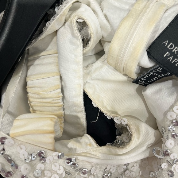 Adrianna Papell Midi Sequin Off Shoulder Dress - Picture 4 of 6